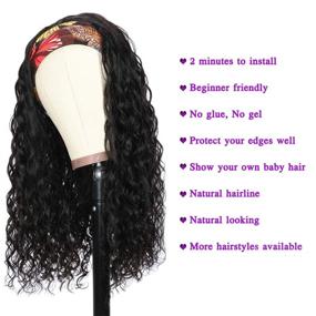 img 3 attached to Headband Brazilian Glueless Machine Density Hair Care