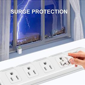 img 1 attached to Protector Extension Mountable Overload Protection Power Strips & Surge Protectors in Power Strips