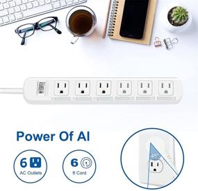 img 3 attached to Protector Extension Mountable Overload Protection Power Strips & Surge Protectors in Power Strips