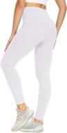 🩳 nexiepoch women's high waisted leggings - non-transparent soft printed pants for yoga, workout, running - enhanced seo logo