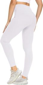 img 4 attached to 🩳 NexiEpoch Women's High Waisted Leggings - Non-Transparent Soft Printed Pants for Yoga, Workout, Running - Enhanced SEO