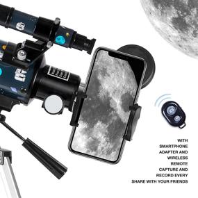 img 1 attached to 🔭 FREE SOLDIER 70mm Aperture Astronomy Telescope for Beginners - Professional Telescope for Kids and Adults with 400mm Focal Length, Smartphone Adapter, Carry Bag, & Adjustable Tripod