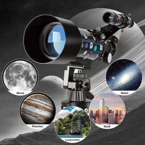 img 2 attached to 🔭 FREE SOLDIER 70mm Aperture Astronomy Telescope for Beginners - Professional Telescope for Kids and Adults with 400mm Focal Length, Smartphone Adapter, Carry Bag, & Adjustable Tripod