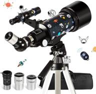 🔭 free soldier 70mm aperture astronomy telescope for beginners - professional telescope for kids and adults with 400mm focal length, smartphone adapter, carry bag, & adjustable tripod logo