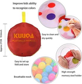 img 1 attached to 🏀 KUUQA Outdoor Basketball Set for Toddlers - Includes All the Essentials