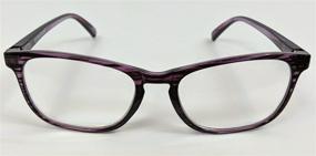 img 3 attached to 👓 Stylish Magnivision Foster Grant Elana Women's Reading Glasses +1.50: Chic Purple-Patterned Eyewear for Clear Vision