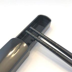 img 2 attached to 🥢 JapanBargain 3643B Black Plastic Chopsticks