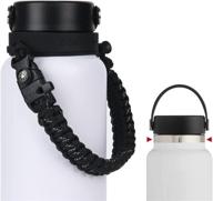 🚶 ручка из парашюта ilvanya 2.0: идеально подходит для бутылки hydro flask 2.0 wide mouth, идеальна для ежедневных прогулок, езды на велосипеде и походов. логотип