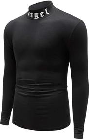 img 4 attached to Romwe Sleeve Pullover Shirt Black Men's Clothing and Shirts