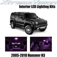 xtremevision внутренний светодиод для hummer h3 2005-2010 (15 штук) розовый комплект внутреннего светодиода с инструментом для установки логотип
