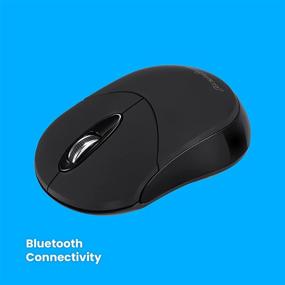 img 3 attached to 🖱️ Perixx PERIMICE-802B Wireless Bluetooth Mouse - Sleek & Portable Design for Windows, iOS, and Android Tablet - Black Rubber Black: A Must-Have Accessory