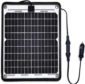 img 4 attached to 🔌 SolarEnz 10W 24V Trickle Solar Battery Charger for Trolling Motors: Ideal for Travel Trailers, Boats, RVs, and Marine Solar Panels - Self-Regulating, Plug & Play Design with Monitoring Buoys