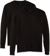 👕 hanes comfortsoft black long sleeve t shirt: stylish men's clothing for t-shirts & tanks logo