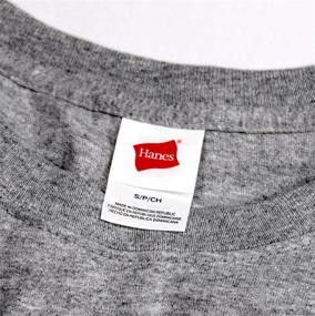 img 1 attached to 👕 Hanes Comfortsoft черная футболка с длинным рукавом: стильная мужская одежда для футболок и танков