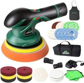 img 4 attached to 🚗 BATOCA Cordless Car Buffer Polisher Kit 2 - 12V Lithium Rechargeable Battery Brushless Polisher with Variable Speed - Portable Wireless Buffer/Polisher/Sander