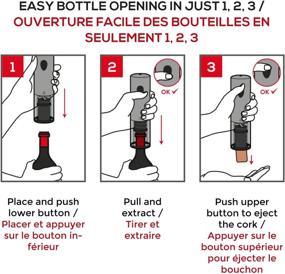 img 2 attached to 🍾 Peugeot Elis Electric Corkscrew: Rechargeable Stainless Steel Bottle Opener - Battery Powered