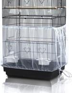 🐦 asocea white universal nylon mesh birdcage cover seed catcher skirt – enhances birdcage-excludes cage logo