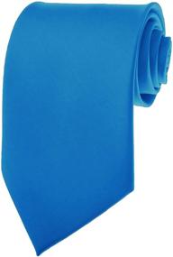 img 4 attached to 👔 Classic Royal Blue Satin Necktie: Elevate Your Style