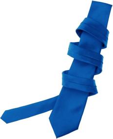 img 2 attached to 👔 Classic Royal Blue Satin Necktie: Elevate Your Style