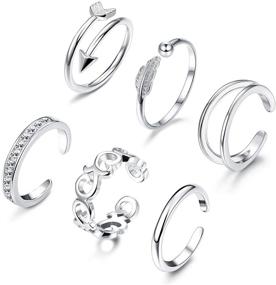 img 4 attached to JOERICA PCS Rings Women Girls