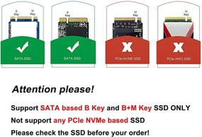 img 3 attached to 🔌 Адаптер JESOT M.2 to USB: Карта для чтения SSD B Key M.2 через USB 3.0, конвертер NGFF SATA для SDD на основе SATA 2230 2242 2260 2280 - Не требуется кабель