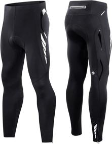 img 4 attached to 🚴 Legendfit Men's Bike Pants with 4D Padded Compression for Long Bicycle Riding - Cycling Tights with Pocket for Enhanced Cycle Wear