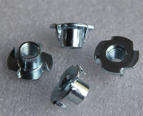 img 2 attached to ⚙️ IEUYO 4 Pronged Zinc Plated Steel T-Nut Wood Tee Blind Nut T-Nut Pack of 50 - 1/4&#34;-20 x 5/16&#34;, 5/16&#34;-18 x 3/8&#34;, 3/8&#34;-16 x 7/16&#34;