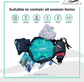 img 3 attached to 🏊 Parallaxx Wetsuit Changing Mat Dry Bag: Waterproof Solution for Scuba Diving, Surfing, Kayaking, and Beach Activities