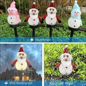 img 1 attached to Snowman Christmas Decoration Pathway Green2Pcs