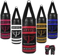 🥊 jayefo kids punching bag boxing gloves set for children - perfect for boxing, mma, kickboxing, muay thai, karate - suitable for ages 3-9 logo