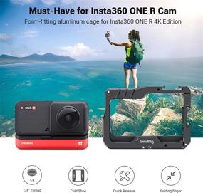 img 3 attached to Улучшите свой опыт влогинга с каркасом для видеокамеры SMALLRIG для камеры Insta360 ONE R - модель 2798 📸