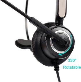 img 3 attached to Call Center USB Headset, Callany Phone Headset with 🎧 Noise Cancelling Microphone, Lightweight Wired Headset for Office, Skype, PC