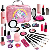 💄 washable girls' makeup kit for kids logo