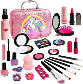 img 4 attached to 💄 Washable Girls' Makeup Kit for Kids