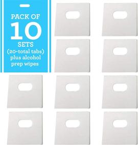 img 1 attached to 🪛 Vertical Blind Repair Tabs - 10 Sets of Clear Tabs with Alcohol Wipes - Easy Blind Fixers - 20 Total Tabs Included