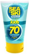 🏖️ stay safe in the sun with sea & ski kids spf 70 reef friendly fragrance-free sunscreen lotion logo