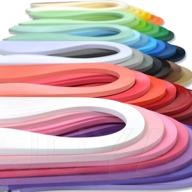 premium juya paper quilling set: explore 42 vibrant colors and 100 strips per pack - 3mm width logo