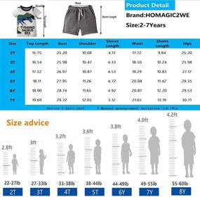 img 2 attached to 🩳 Comfortable Summer Shorts Clothing Sets for Toddler Boys: 100% Cotton Clothing