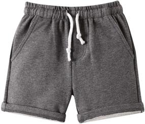 img 1 attached to 🩳 Comfortable Summer Shorts Clothing Sets for Toddler Boys: 100% Cotton Clothing