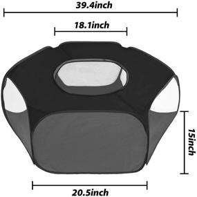 img 1 attached to 🐾 MioCloth Portable Foldable Pet Play Pen: The Perfect Playpen for Small Animals, Puppies, Cats, Guinea Pigs, Bunnies - Indoor/Outdoor Use, Water Resistant, Top Cover Included