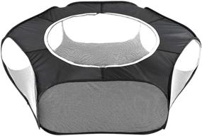img 4 attached to 🐾 MioCloth Portable Foldable Pet Play Pen: The Perfect Playpen for Small Animals, Puppies, Cats, Guinea Pigs, Bunnies - Indoor/Outdoor Use, Water Resistant, Top Cover Included