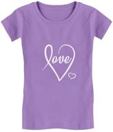 cursive valentine's fitted t-shirt - tstars girls' clothing logo