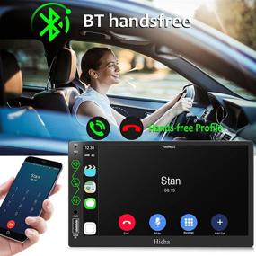 img 1 attached to 🚗 7'' HD Touch Screen Car Radio with Apple CarPlay & Android Auto, Bluetooth, AM/FM Receiver, Backup Camera, Mirror Link, USB/AUX Input