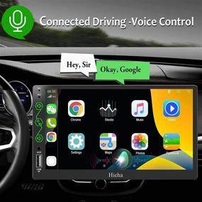 img 3 attached to 🚗 7'' HD Touch Screen Car Radio with Apple CarPlay & Android Auto, Bluetooth, AM/FM Receiver, Backup Camera, Mirror Link, USB/AUX Input