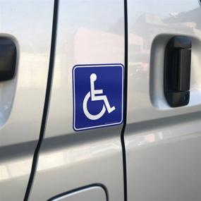 img 3 attached to Convenient Handicap Stickers for Wheelchair Users with Disabilities