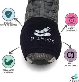 img 3 attached to 🧦 2 FEET Dance Socks for Smooth Floor Dancing with Sneakers - Easy Pivots & Turns, Dance with Style on Wood Floors, Knee Protection (Fuchsia, Light Blue, Light Grey, Black)