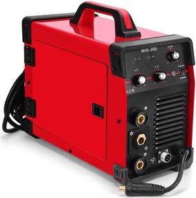 img 2 attached to 🔥 SUNGOLDPOWER 200 Amp MIG MAG ARC MMA Stick DC Welder 110/220V Dual Voltage IGBT Inverter 200 Amp Aluminum Welding Soldering Machine Gas Shielded/Gasless Flux Cored Wire Solid Core Wire Welding Equipment