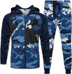 casual tracksuit full zip running jogging men's clothing for active logo