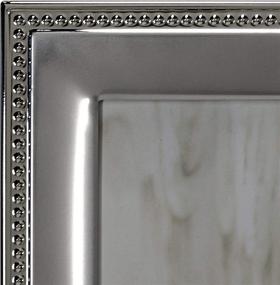 img 2 attached to Premium Silver 8x10 Picture Frame with Elegant Silver Beads - Classic Design by Malden International Designs