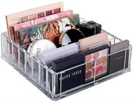 💄 neatly arrange your makeup essentials with our acrylic compact makeup palette organizer - 8 spaces with removable dividers - ideal makeup holder for vanity or drawer logo